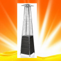 H1505 Quartz Glass Tube Pyramid Patio Heater with Wicker Base
